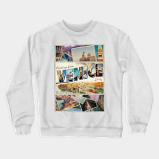 Vintage style Greetings from Venice in Italy retro souvenir Crewneck Sweatshirt